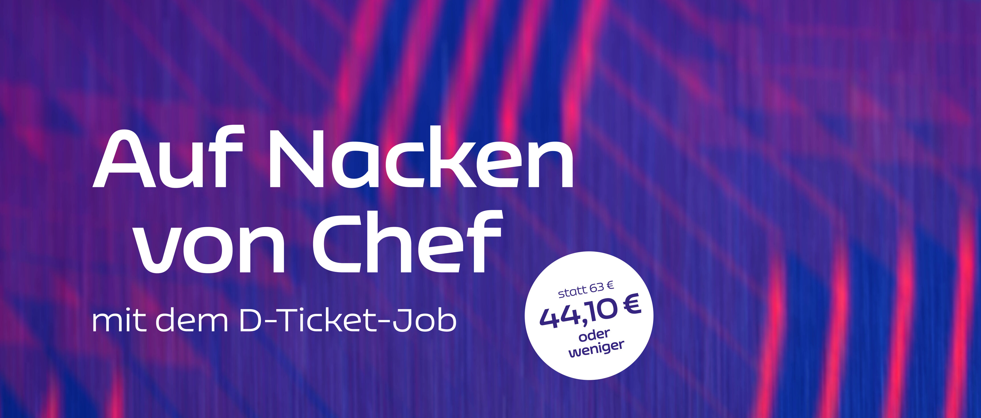 Text: Auf Nacken von Chef