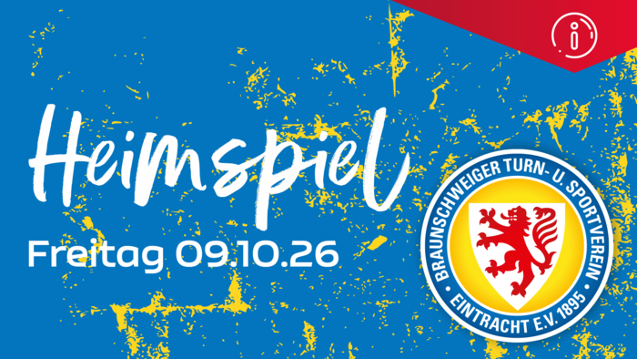 Heimspiel: Freitag, 9.10.26