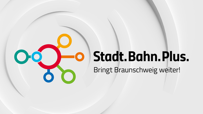 Logo Stadt.Bahn.Plus. Bringt Braunschweig weiter