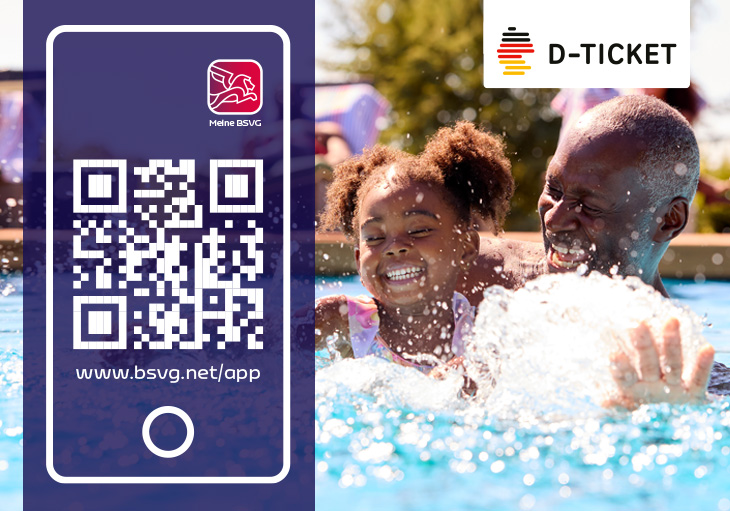 Mit dem Deutschlandticket in der Meine BSVG-App bequem durch ganz Deutschland