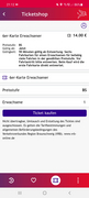 Neu im Ticketshop der App: die 6er-Karte