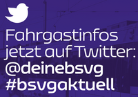 Die BSVG ist unter dem Account @deinebsvg nun auch auf Twitter unterwegs.