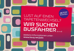 Die BSVG sucht zum Frühjahr 2021 neue Busfahrerinnen und Busfahrer.