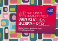Die BSVG sucht zum Frühjahr 2021 neue Busfahrerinnen und Busfahrer.